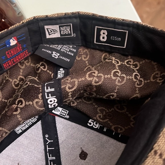 RARE NEW ERA GUCCI MONOGRAM NY YANKEES HAT CAP LIMITED EDITION SIZE - Picture 8 of 8